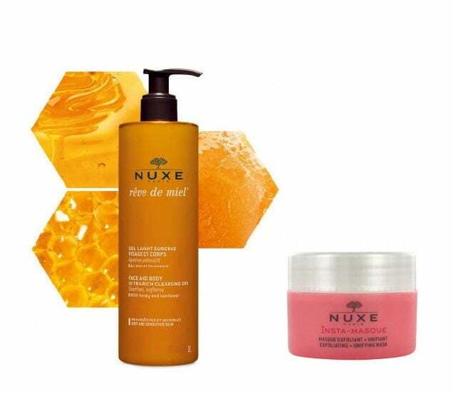 NUXE INSTA  PACK  EXFOLIANT 50 ML + REVE DE MIEL GEL SURGRAS 100 ML offert