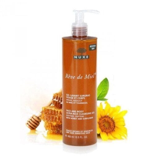 NUXE Gel lavant surgras visage et corps Rêve de miel 400 ML – Image 2