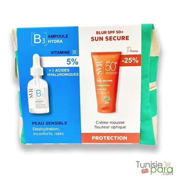 SVR TROUSSE ampoule B3 hydra + sun secure blur
