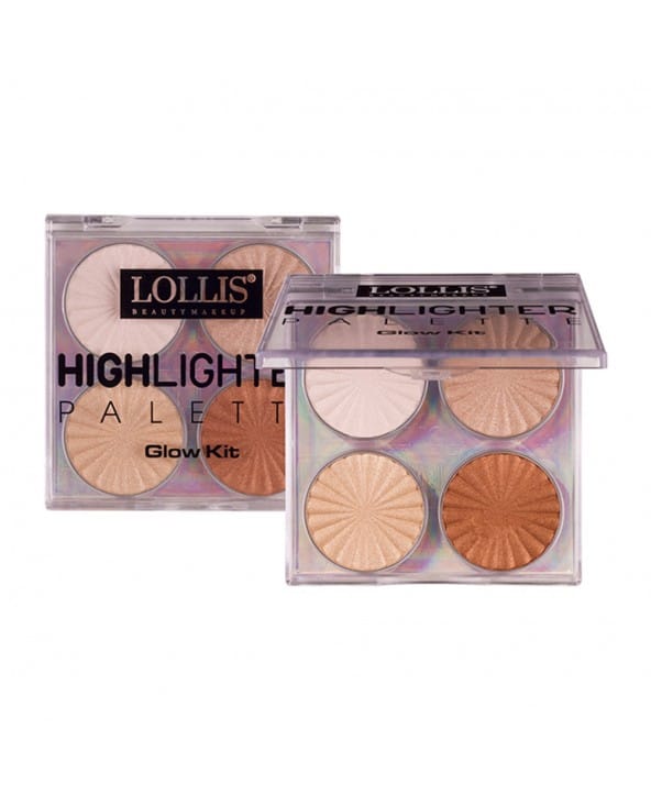 LOLLIS palette Highlighter Glow Kit 4 Couleurs