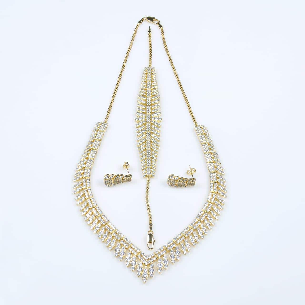 Premium plaqué Or Parure SN23020G120