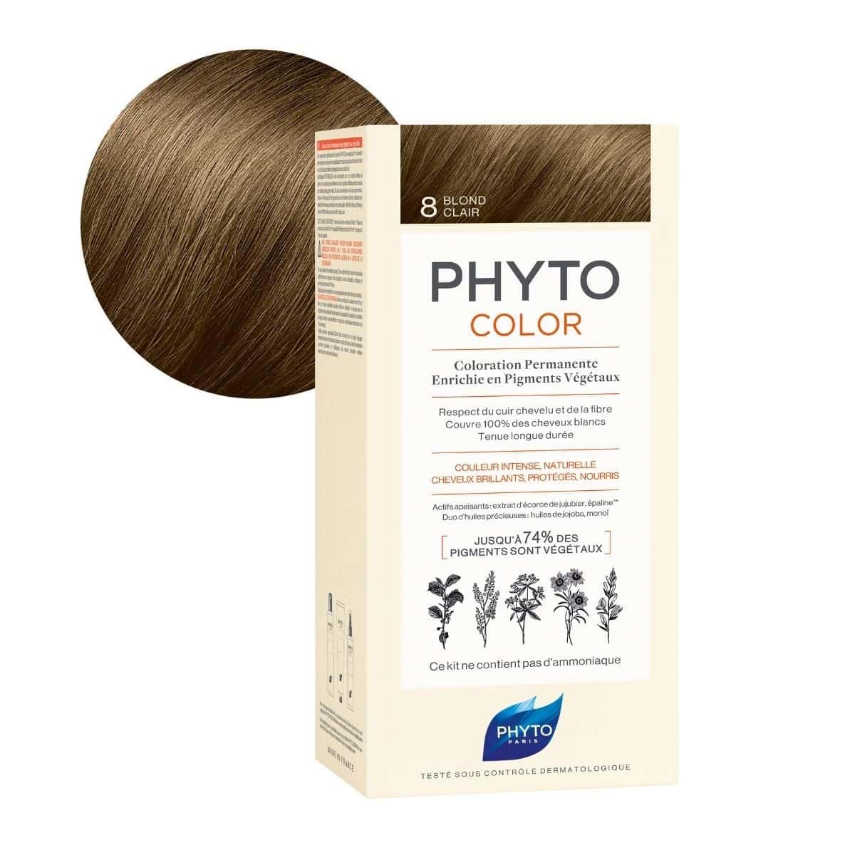 Phyto phytocolor couleur soin 8 blond clair