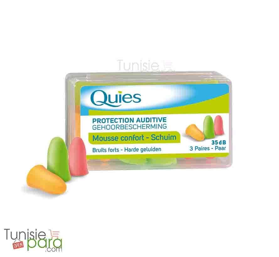 Quies Bouchons d'oreilles en mousse Fluo multi-couleurs Boite de 6 – Image 2