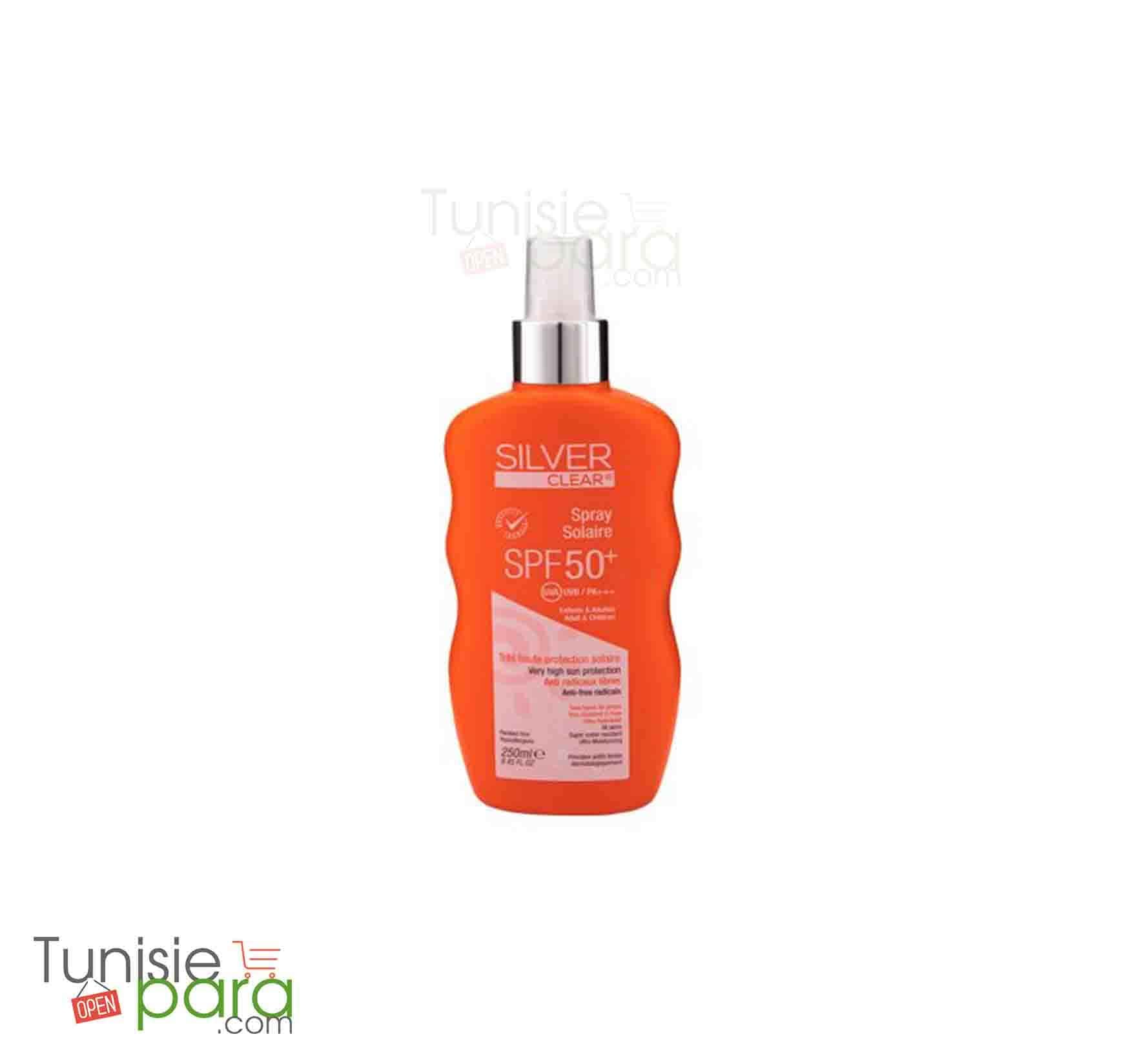 Silver clear spray solaire spf 50+ 200ml