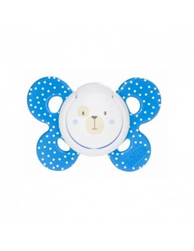 Chicco sucette physio comfort silicone bleu 0-6m+