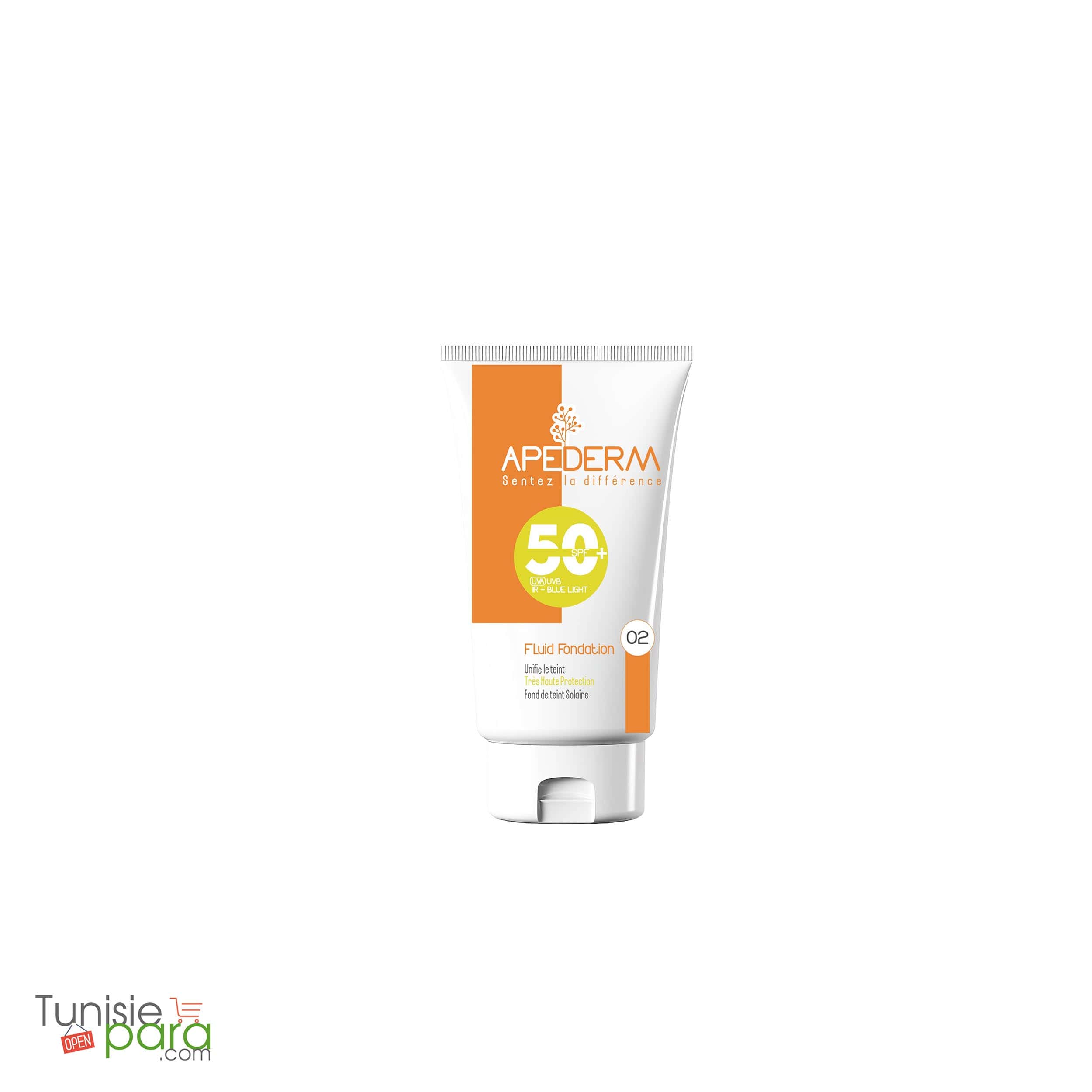 Apederm ecran fluide foundation teinté spf50+ N 02 15 ml