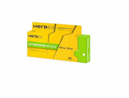 HERBEX vitamine c + cuivre boîte 10 gelules – Image 3