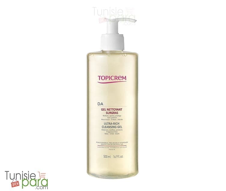 Topicrem DA Peaux Atopiques Gel Nettoyant Surgras 500 ml