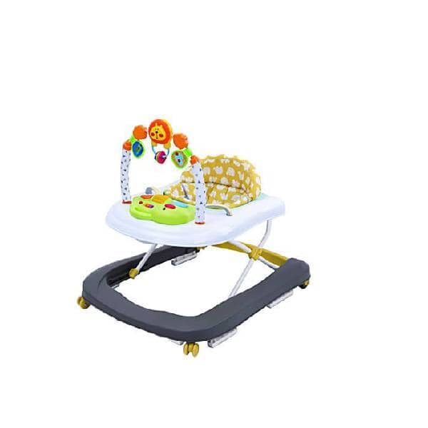 Prima Baby Trotteur Pousseur 2en1 FIRST STEP Gris de 6mois à 18mois