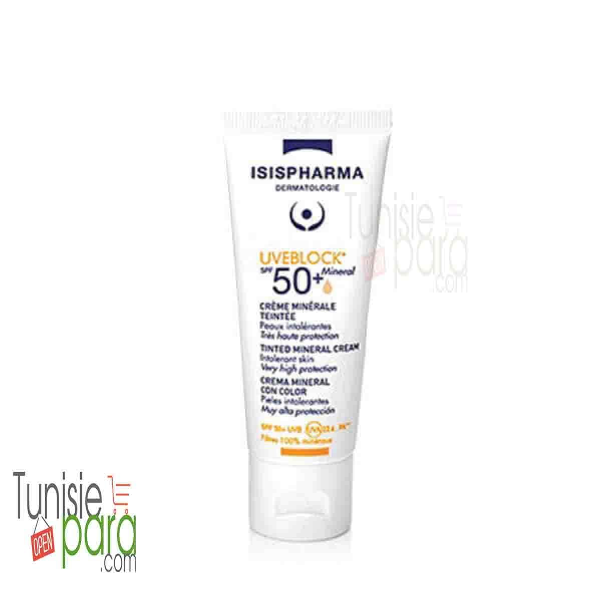 ISISPHARMA UVEBLOCK CREME MINERAL teinte  SPF50+ 40ML