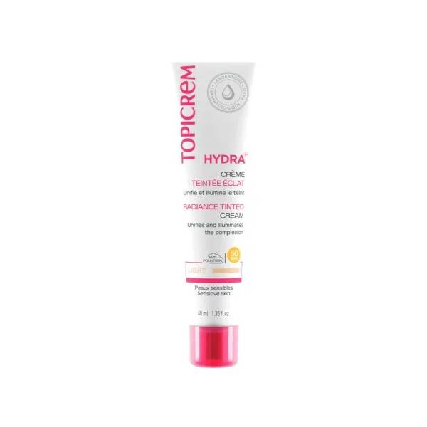 Topicrem hydra+ crème teintée éclat light SPF50 40ML