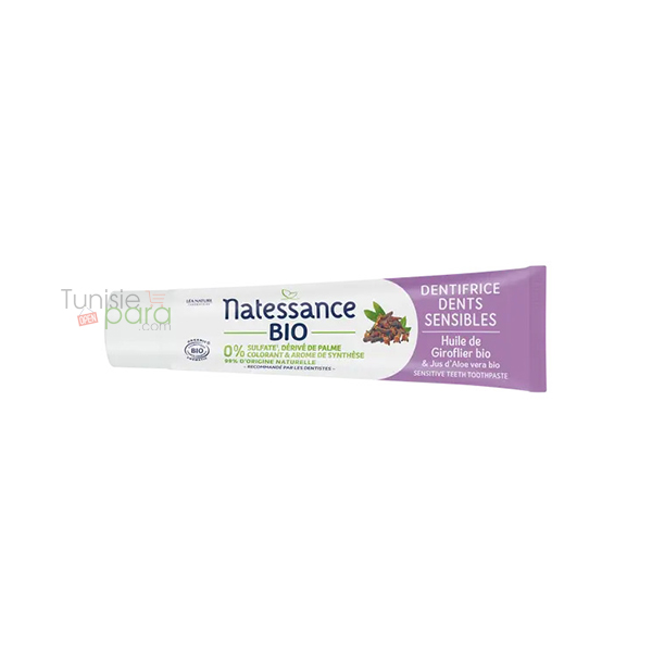 Natessance dentifrice dents sensibles bio