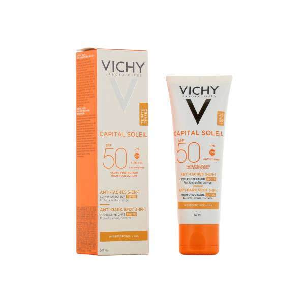 VICHY LOT 2 Capital soleil Soin anti-taches teinté 3-en-1 SPF50+ – Image 3