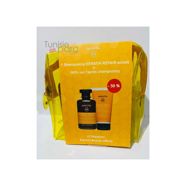 Apivita Trousse Jaune Cheveux Abimes