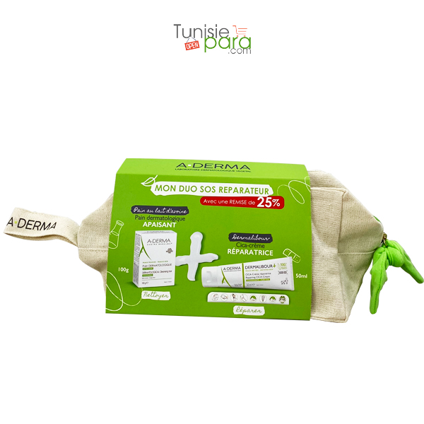 A-DERMA trousse duo cica creme + pain