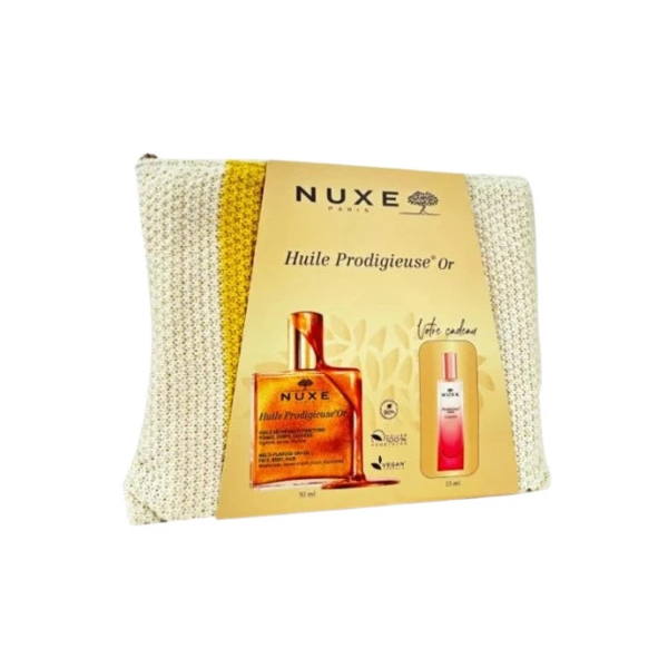 Huile Prodigieuse Or + Trousse + Mini Parfum Floral 15 Ml Offerts