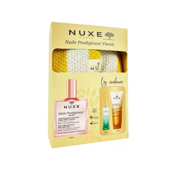 Nuxe Huile Prodigieuse Florale 100ml + Huile De Douche 200ml (Offert) + Neroli Le Parfum 15ml (Offert) Ref 0051