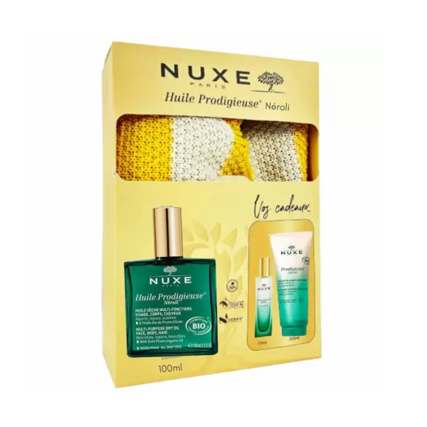 Nuxe Huile Prodigieuse Neroli 100ml + Le Parfum Neroli 15ml (Offert) + Douche Relaxante Parfumee  (Offert)