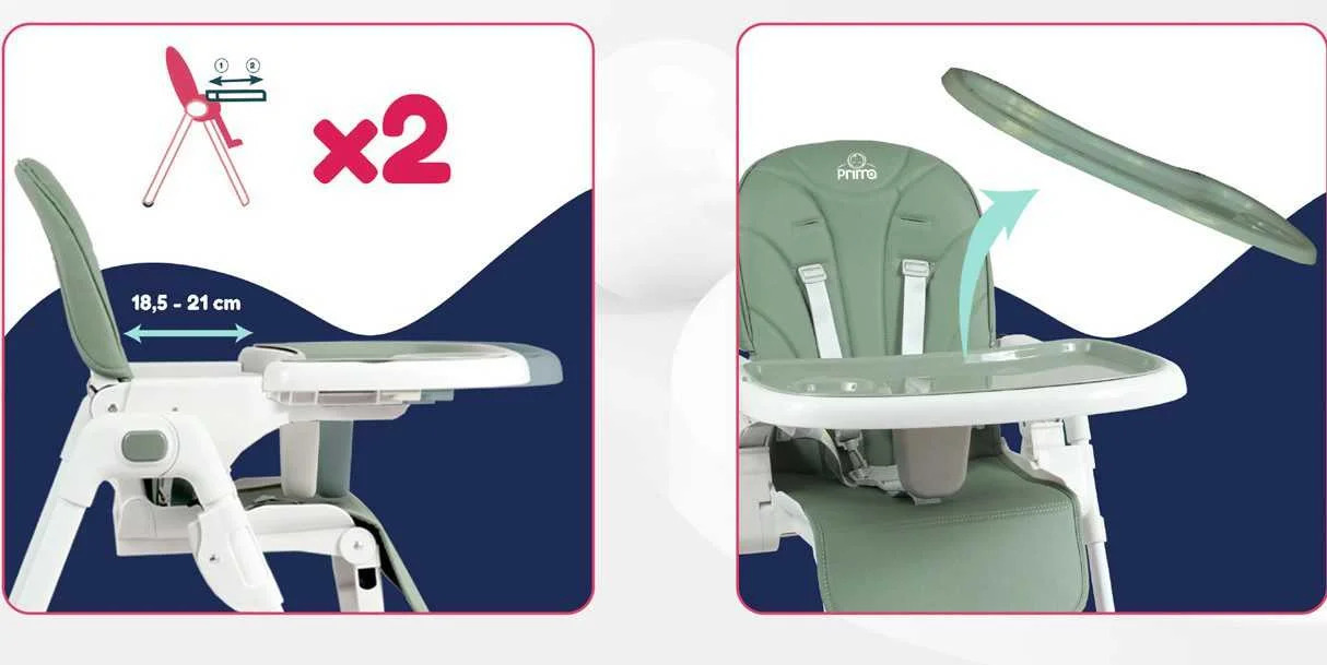 Chaise Haute Prima Bébé Piccola Beige – Image 5