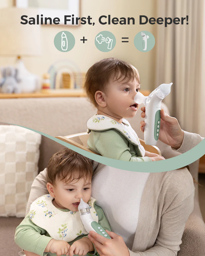 Aspirateur nasal électrique Momcozy 2-en-1 avec spray et aspiration – Image 2
