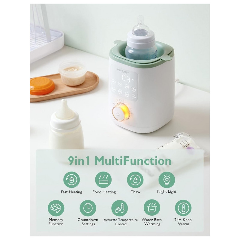 MOMCOZY NUTRI CHAUFFE-BIBERON INTELLIGENT 9-EN-1 AVEC VEILLEUSE – Image 3