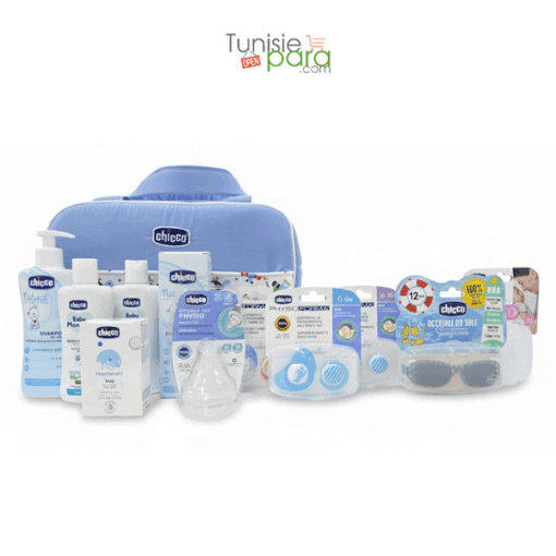 CHICCO Sac Maternité Bleu 0-12 mois(SAC , LUNETTE , SUCETTE PH AIR 2PCS OFFERTS)